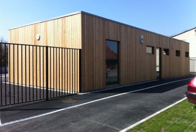 Bureau modulaire - Architecture moderne - Pour extension de centre technique - Conception sur mesure_1