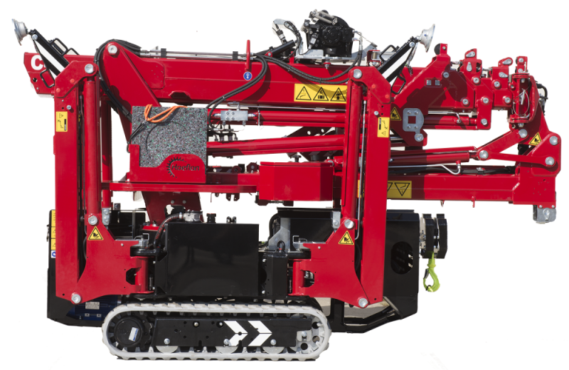 Mini-grue araignée mobile et compacte - Charge 2350kg - Hauteur de levage 14.6m - Fly-jib hydraulique - C4e_1