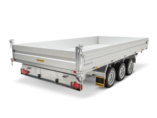 Remorque benne - 4,10 x 2,10m - 3500 kg - humbaur htk 3500.41 tribenne tridem_1