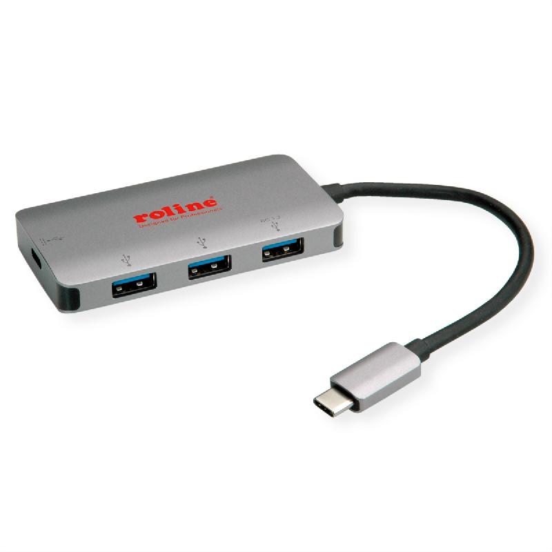 ROLINE Hub USB 3.2 Gen 1, 3 ports, prise type C (PD+Data)_1