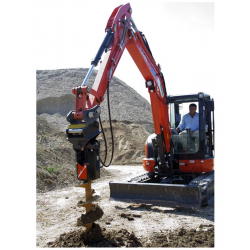 Tarière hydraulique - bidirectionnelle, 1,2 / 1,8 t mini pelle_1