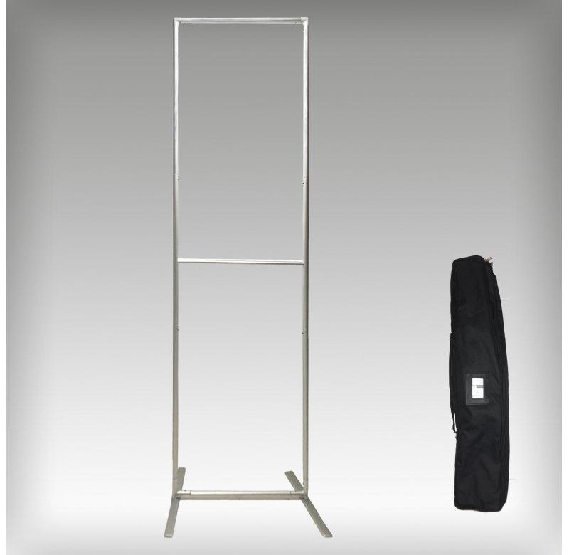 Totem tissu droit 2 pieds 120 x 230 cm - Impression sublimation tissu - Réf : PE-TOT-2-PIEDS-60X230_1