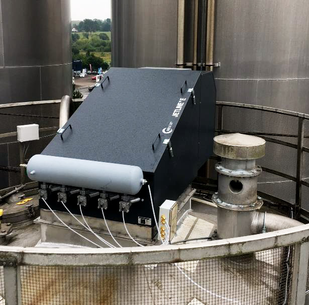 Dépoussiéreur encastrable pour silos et transporteurs à bande - Jetline® E - Compact et efficace avec recyclage des poussières_1