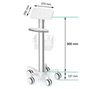 E Cart LD 5 - Chariot informatique médical pré-configuré pour laptop - Ergonoflex - 25 kg_1