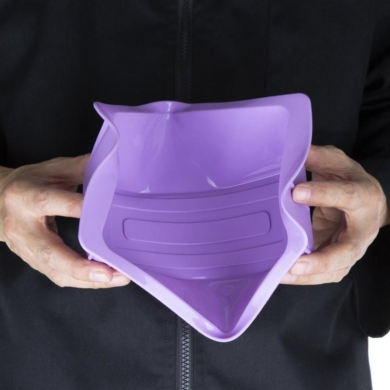 Moule à cake flexible en silicone Hygiplas violet_1