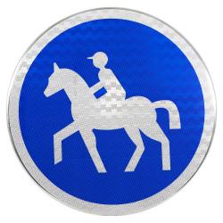 Panneau d'obligation B22C - Chemin réservé aux cavaliers - Signalisation routière conforme NF et CE_1