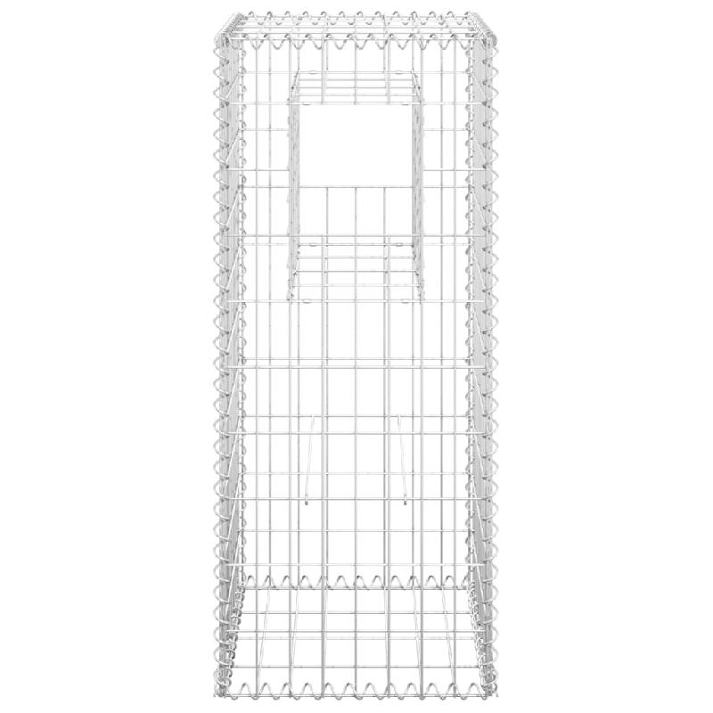 Vidaxl poteau à panier de gabion 40x40x100 cm fer 151260_1