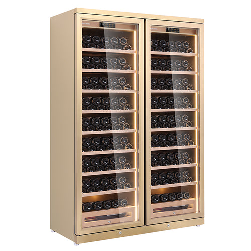 Cave à Vin Climatisée Double Porte adaptée aux intérieurs contemporains et aux espaces professionnels - Raching CD1200_1