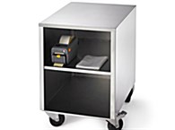 Chariot inox à roulettes - 1 étagère et 2 compartiments - Pour machine sous vide et accessoires_1