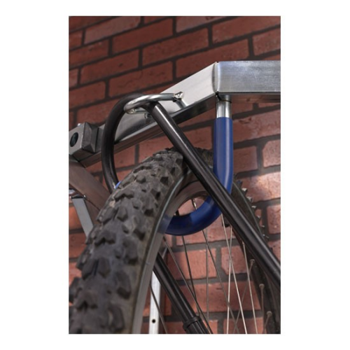 MOTTEZ - Range-vélos mural pour 6 vélos - Acier zingué avec crochets gainés - B138C_1