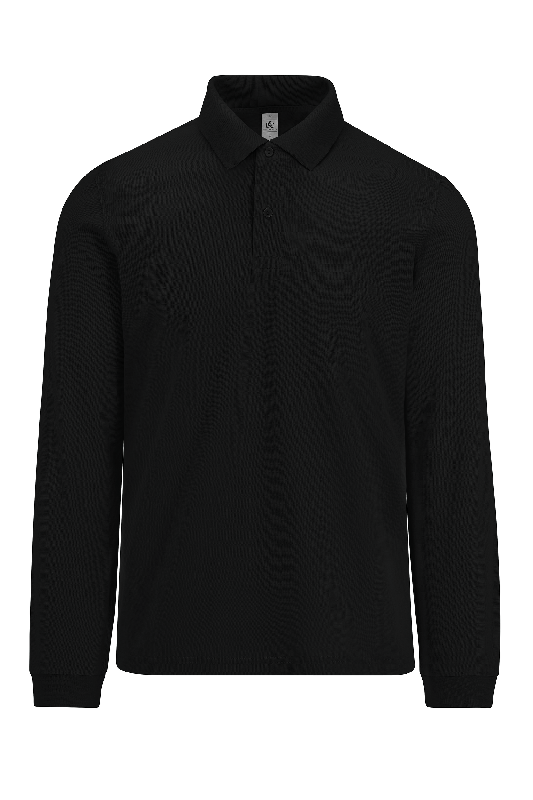 MY POLO 180 Homme manches longues - B&C - 100% coton pré-rétréci Ring-Spun - Réf: CGPU425_1