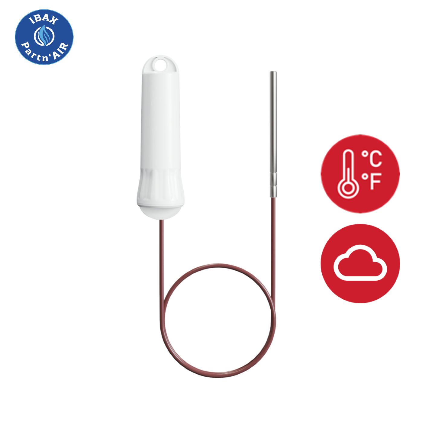 Sonde PT100 connectée sans fil -50°C à 180°C - 20 sondes personnalisables - IP68, portée 3 km_1