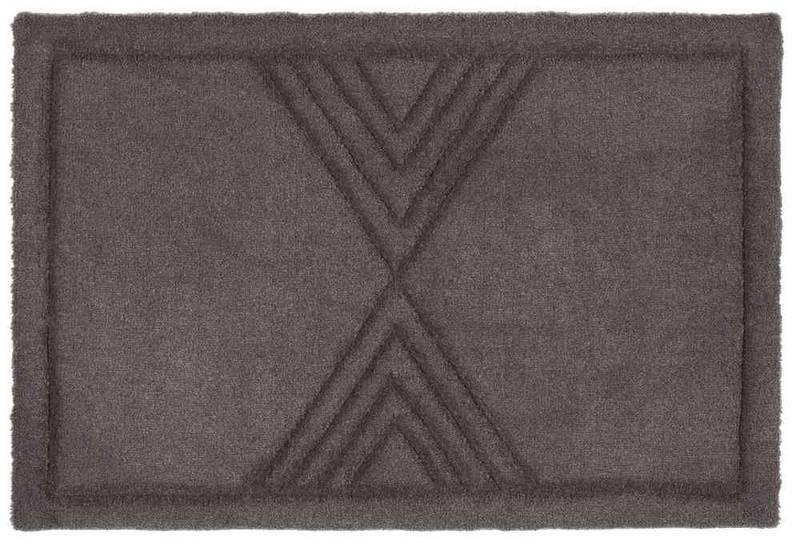 Tapis déco intérieur absorbant - Tamara taupe - 60x40 cm_1