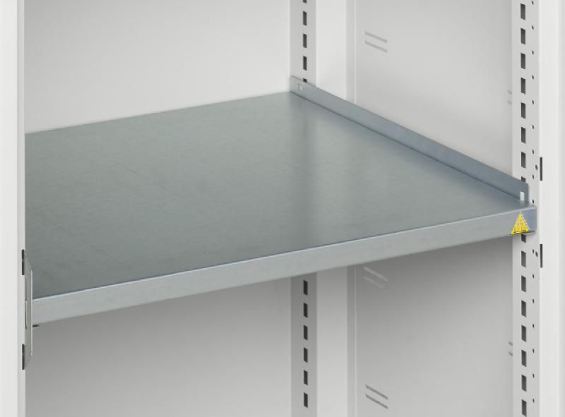 Armoire d'atelier Verso - Portes transparentes avec 4 tablettes réglables - 1300x550x2000mm_1