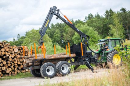 Remorque BMF 14T2 Pro pour travaux forestiers lourds