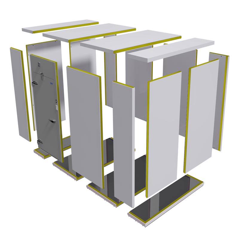 Chambres froides modulaires - SFT - panneaux isolés en mousse de polyuréthane ou polystyrène injectée_1