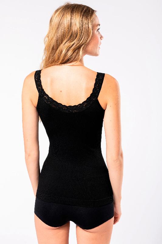 Débardeur écoresponsable sans couture avec dentelle - Réf: K3043 - Kariban_1