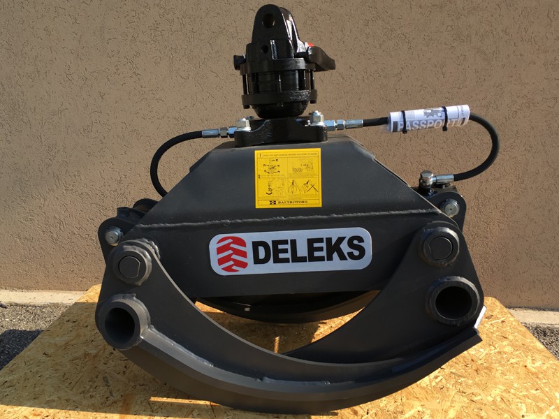 Dk-14 grappin forestier + rotator baltrotor 3 tonnes pour pelleteuse - deleks srl_1