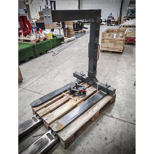Fourche à palette pour pelles et camions-grues