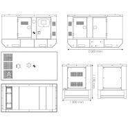 Groupe électrogène diesel stationnaire 83 kVA insonorisé industriel JAGUAR 90YC_1