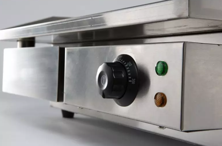 Plaque grille électrique COMBISTEEL - 230V - Réf 7455.1075 - Surface lisse - Acier inoxydable 430_1