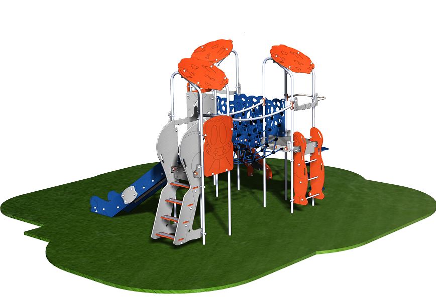 Structure de jeux inox - 3 tours - gamme Primo Spacio - PRS3121_1
