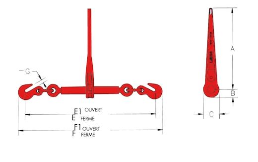 Tendeur d'arrimage à cliquet - Würth - 4990 g - Acier forgé avec ressort inoxydable_1