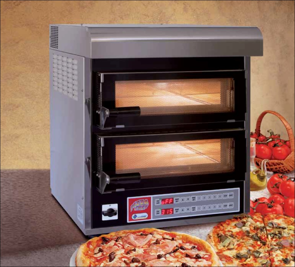 Four à pizzas  professionnel idéal pour les bars, les pubs, les fast-foods, les kiosques de restauration, les établissements balnéaires -  Garantie 1 an pièces - Pizzachef MP4_1
