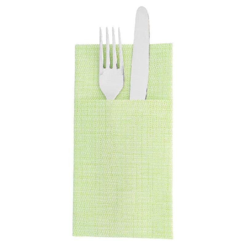 Serviette kangourou airlaid kiwi 40x40cm par 700_1