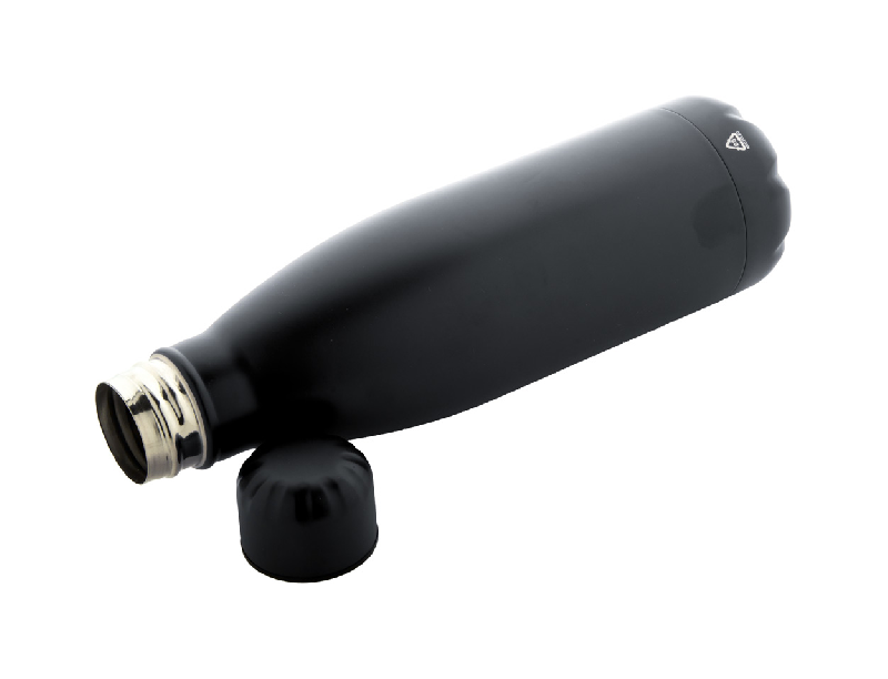 Bouteille en acier inoxydable recyclé - 790 ml - Couleur noire - Poids 172 g_1