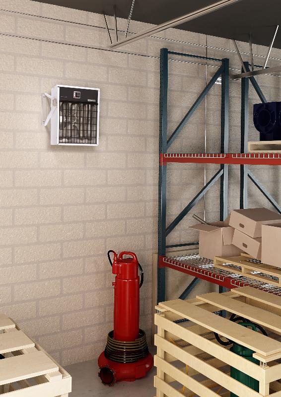 Aérothèrme Airtherm digital 20/10 KW - Supports de fixation murale fournis - Thermor - 486310_1