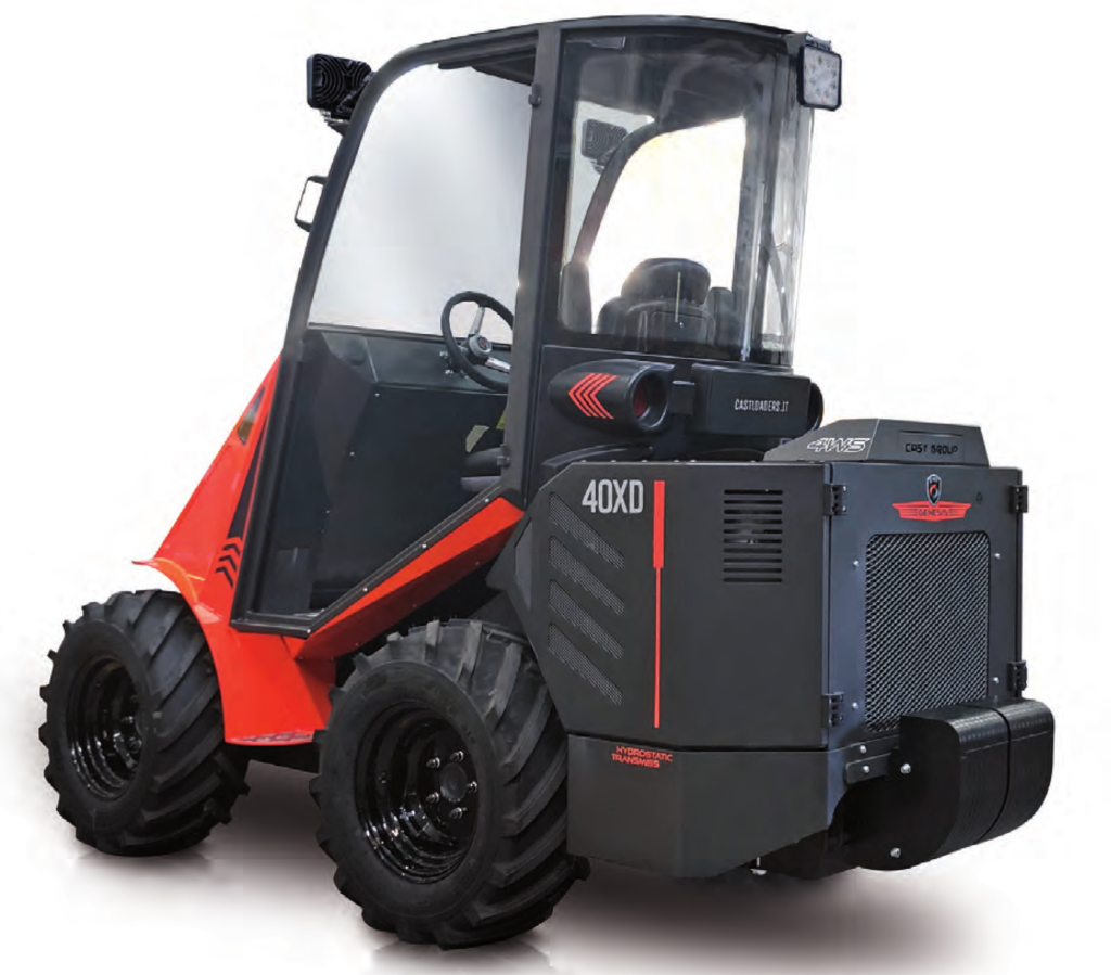 Chargeuse articulée Cast Loaders Genesis 40XD - compacte, 4 roues directrices, moteur Yanmar Stage V, débit hydraulique 66l/min_1
