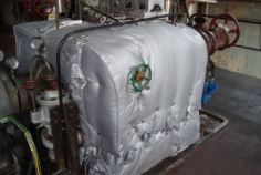 Matelas isolant spécifique, adapté aux turbines, cuves, porte de chaudières, échangeurs et bâches alimentaires_1