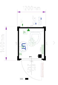 Module WC simple - Raccordable en location_1