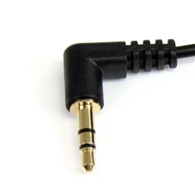 StarTech Cble audio stéréo Mini-Jack 3,5mm slim coudé à _1
