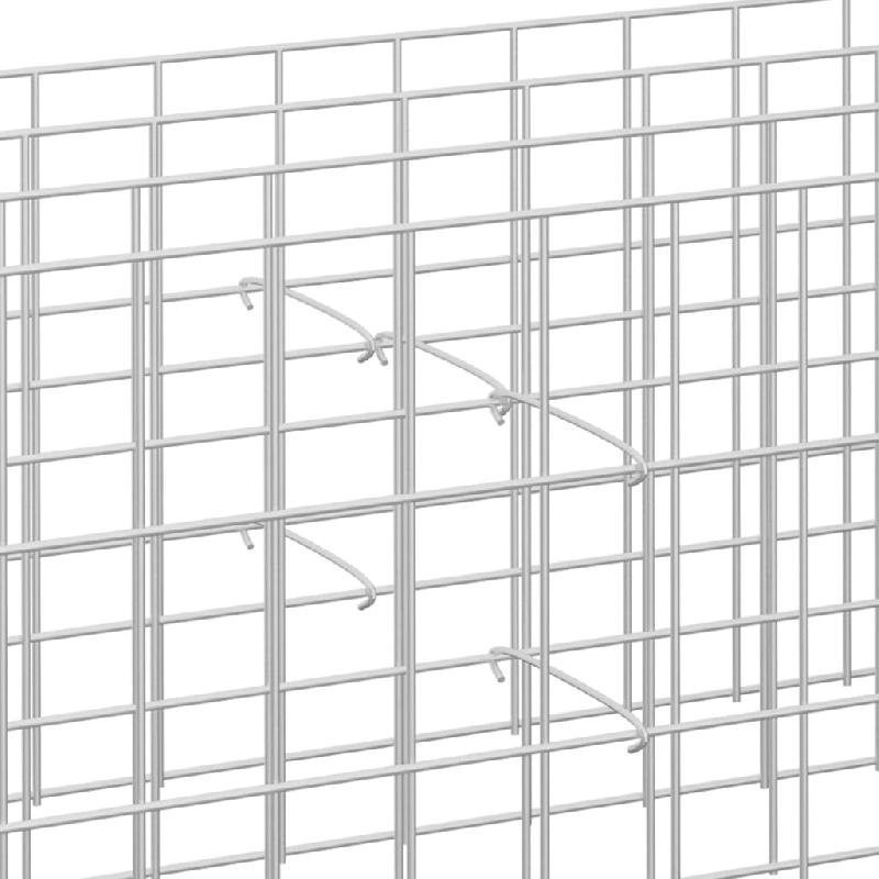 Vidaxl crochets de gabion 50 pcs acier galvanisé 15 cm 145617_1