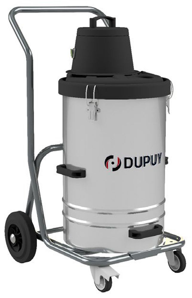 Aspirateur liquides/poussières Dupuy WD 1500 C - 1,1 kW monophasé avec chariot et réservoir inox 65L_0