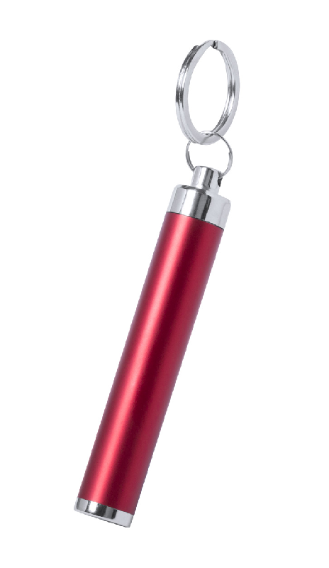 Porte-clés lampe de poche - plastique avec 1 LED - gravure lumineuse - livré avec piles bouton_1