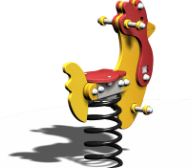 Jeu à ressort coq - Crea Équipements - coq01pe - pour enfants de 2 à 6 ans_1