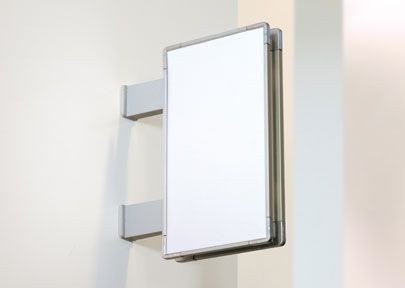 Kd fsof148148al - enseigne drapeau signcode drapeau fond alu vierge - kalengo - 148x148mm_1