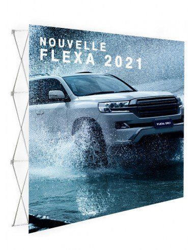 Mur/stand parapluie droit en tissu polyester M1 - système magnétique - 3x3 ou 4x3_0