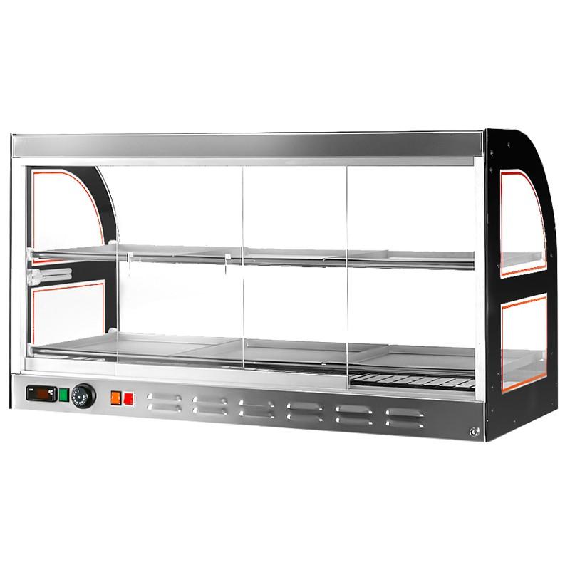 Vitrine chaude à poser pour rôtisserie  - 1098 mm - 2 niveaux | GGM_1