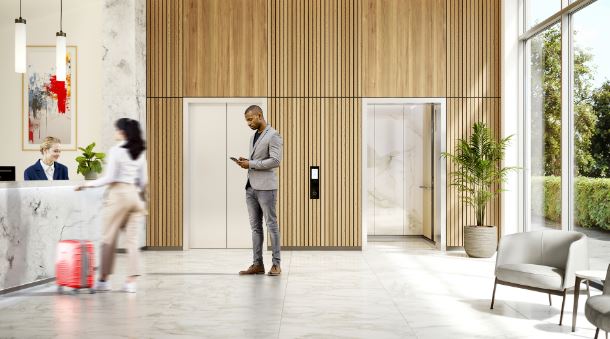 Ascenseur  Modulable, performant et polyvalent pour les projets commerciaux et résidentiels haut de gamme - Schindler 5000_1