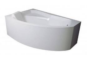 BAIGNOIRE D'ANGLE GAUCHE RIMA 130/140/150/160/170 CM AVEC TABLIER_1