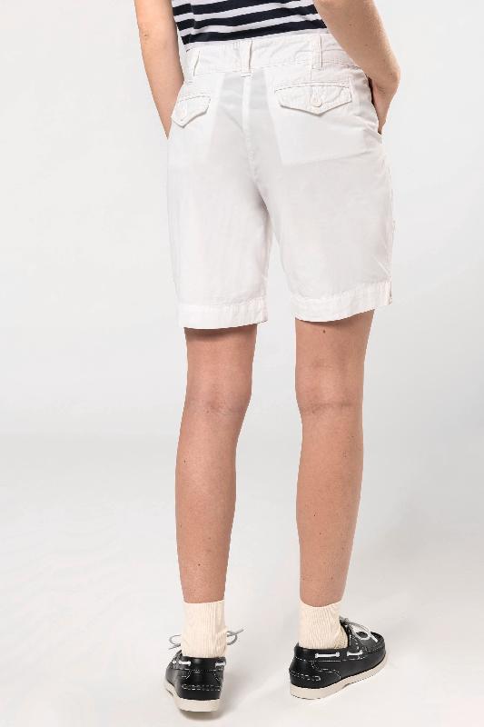 Bermuda femme Kariban - Réf : K764 - 100% coton baby canvas pré-rétréci - Toucher peau de pêche - Plusieurs couleurs et tailles disponibles_1