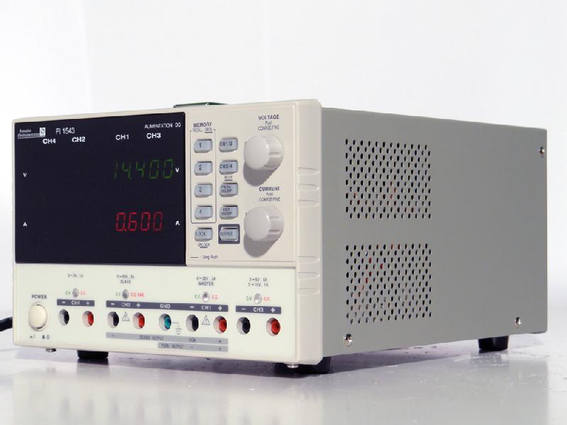 FI1543 - Alimentation quadruple programmable, 2x[30 V / 3 A], 5 V / 1 A, 10 V / 1 A, puissance 195 W, avec interface USB et écran LCD_1