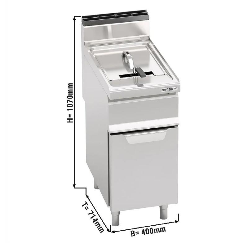 Friteuse gaz professionnelle 20 L inox - Série Lorenzo 700 - GFB479T-20 | GGM_1
