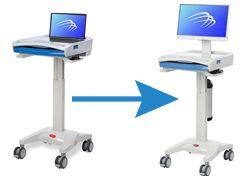 M-40 - chariot informatique - mediantech - pour pc portable_1