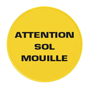 Panneau rond attention sol mouille_1