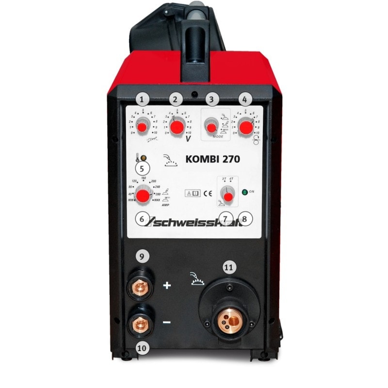Poste à souder multifonction Schweisskraft Kombi 270 - MIG/MAG, TIG, électrodes - Réf. 1087055_1